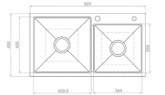 Chậu rửa bát thủ công AM8238